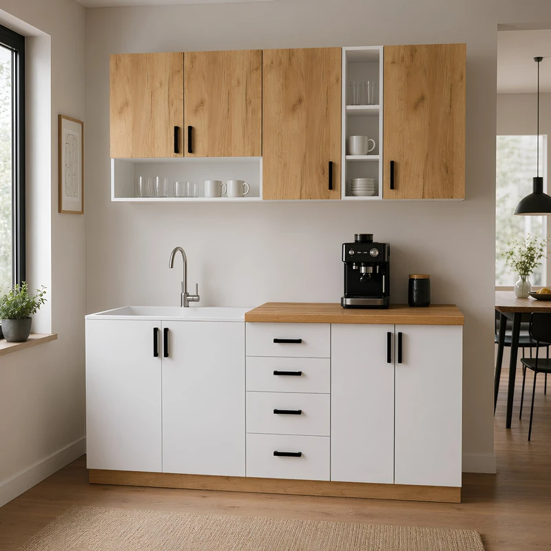 Kuhinja Mia Zlatni hrast ambijent 1